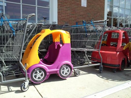 Shopping carts.