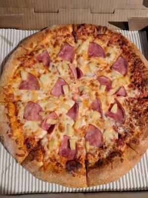 Canadian bacon and pineapple