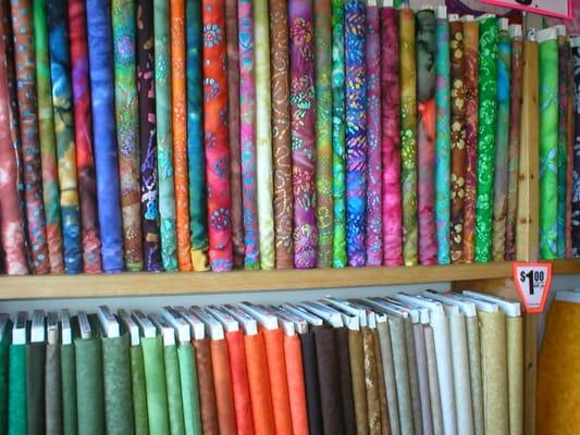 Hundreds of Batiks in Stock