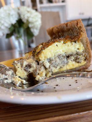 Mushroom quiche