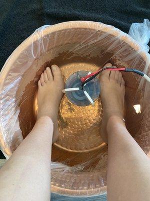 Ionic foot bath