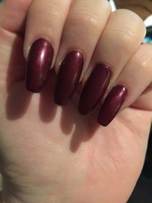 Gel fill with gel polish