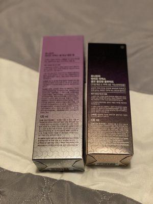 Korean details and information about the products