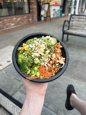 The Vegan Bowl (sub tofu for chicken!)