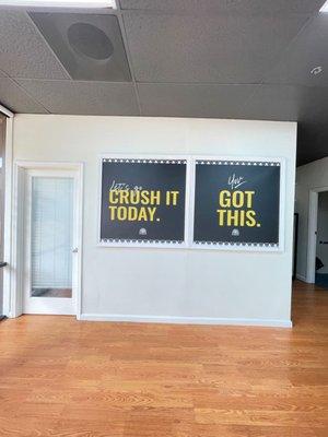 motivating posters throughout