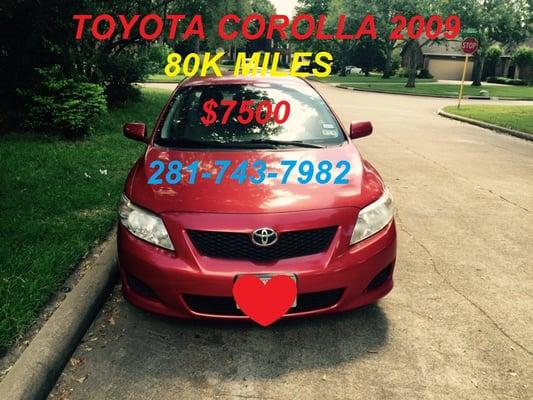 COROLLA 2009 LOW MILES