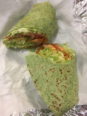 Buffalo chicken wrap