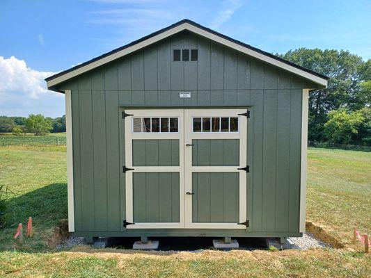 Added extra double doors to right side of shed.