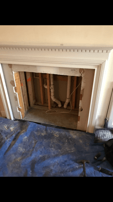 Removal of Old fireplace heater