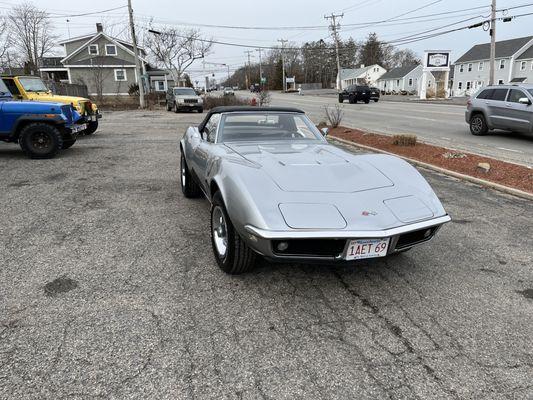 Another long term restoration going home, amazing 427 tri-power Corvette