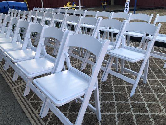 Resin Garden Padding Chairs Rentals