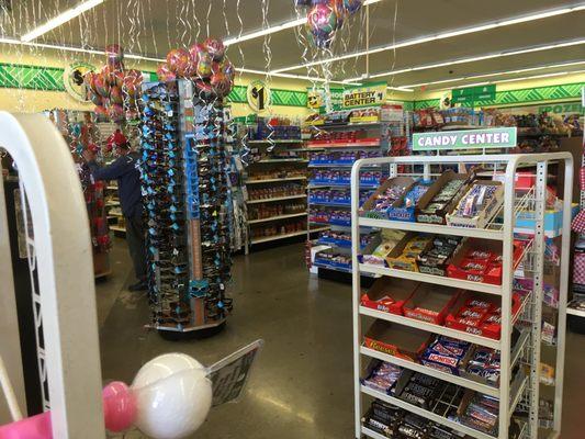 Inside Dollar Tree, Calaveras Shopping Center, Stockton, CA.