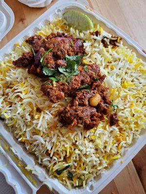 Bezawasa chicken fry biryani rice