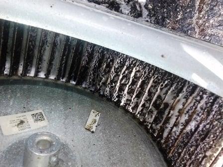 Dirty fan motor