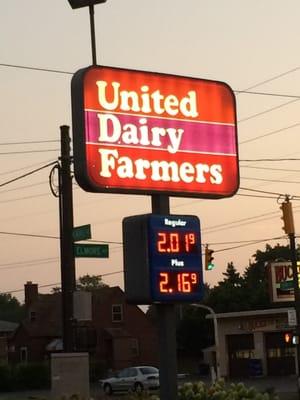 Way to go UDF on Karl Rd. And this is Labor Day price