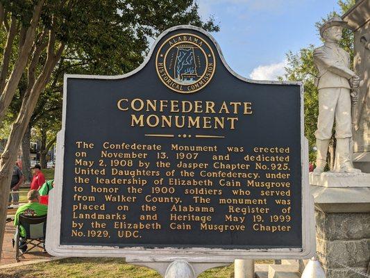 Walker County Confederate Monument, Jasper