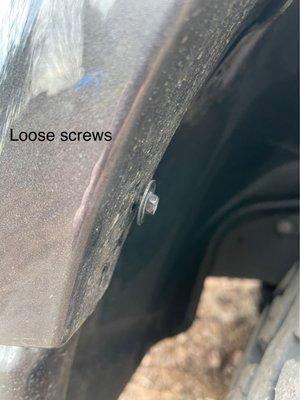 Loose screws