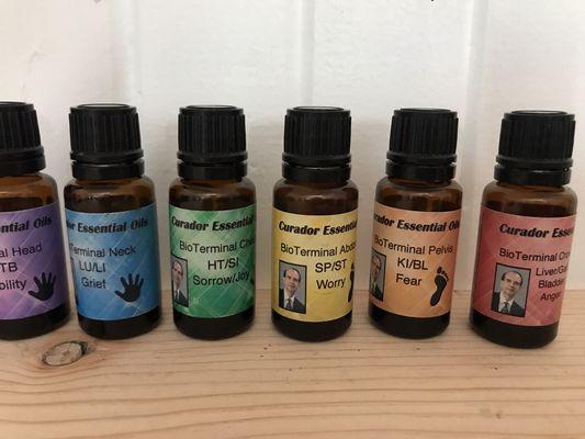 I use essential oils to help open the acupuncture meridians