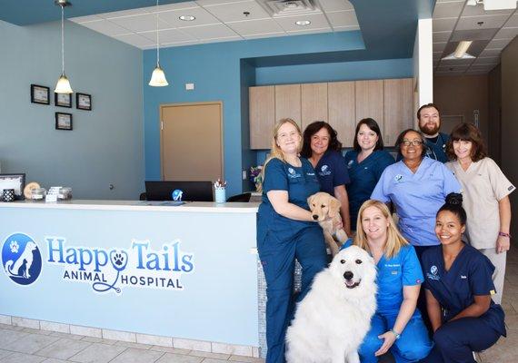 At Happy Tails Animal Hospital we're a family and our clients are part of that family too.