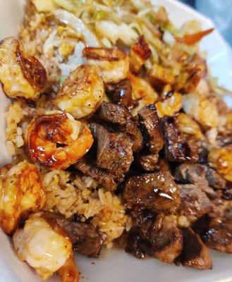 Hibachi steak and shrimp