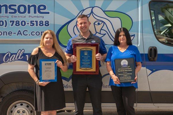 Sansone is proud to be an award-winning air conditioning contractor.