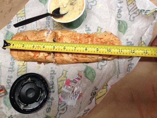 Foot long my a$$.  Look kinda short to me.