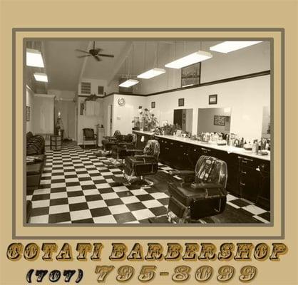 a very clean barbershop