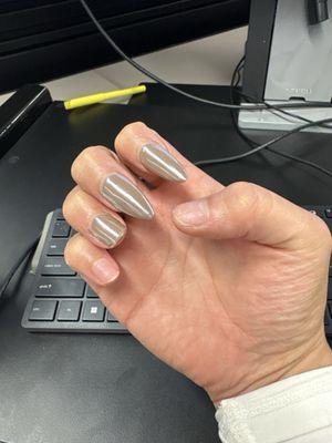 3 broken nails in less than a week and wrong color and length for $85