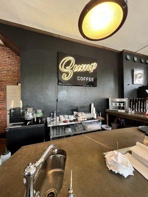 Cute industrial coffee shop