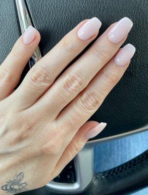 Dip powder manicure