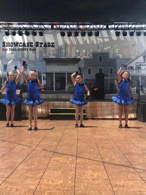 Jazz class performing at the San Diego County Fair during the Summer of 2017.