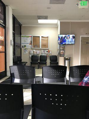 The office waiting area is always clean and tidy with central air conditioning