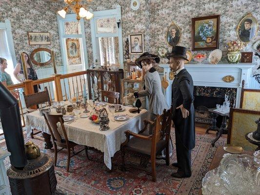 Dining area for guests of the Carr family