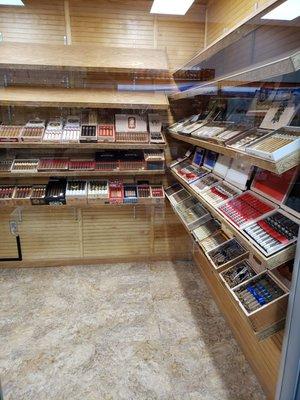 Walk-in humidor.