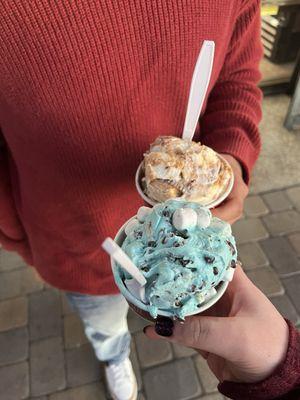 Cotton Candy Ice Cream w/ Oreos & Marshmallows + Reese's Peanut Butter Cup Perfection (?)