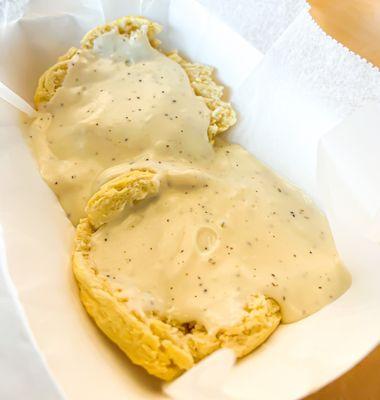 Biscuit with gravy!