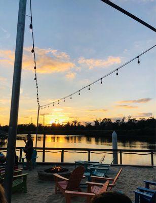 View of the intracoastal at sunset