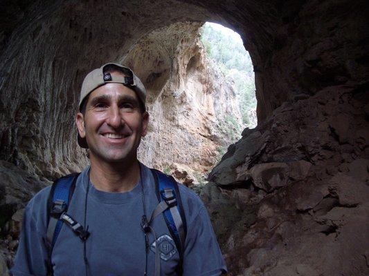 Cave hiking with Dr. Weiner . . .