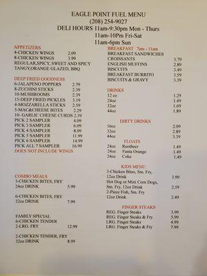 Dirty drinks, daily specials