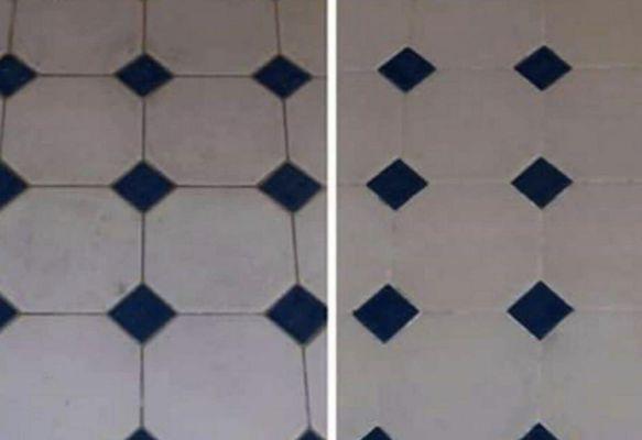 Tile cleaning, grout stain removal