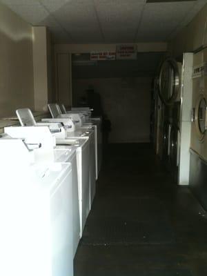 Washers take $2.25/load and dryers are $0.25 for 3 mins