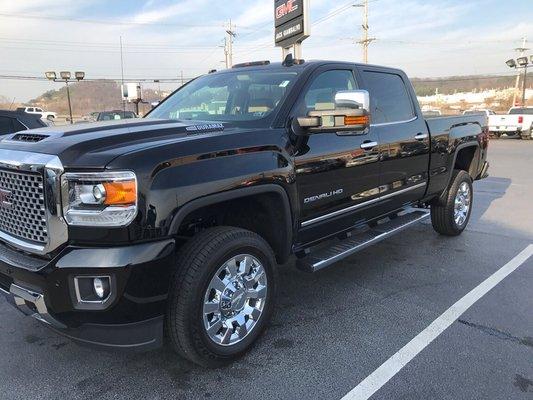 Our new GMC 2017 Denali 2500hd diesel  Bob M. was our salesman at Jack Giambalvo GMC in York PA.  We Love our truck