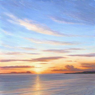 "Early Spring Sunset"
 Original Oil Painting by Ralph Waterhouse