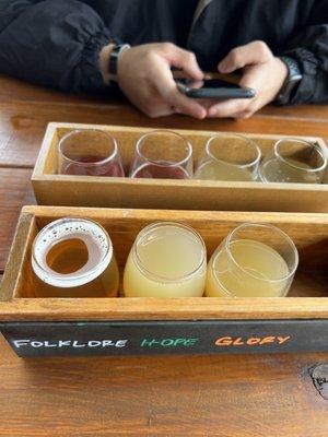 7 cider flight for $26