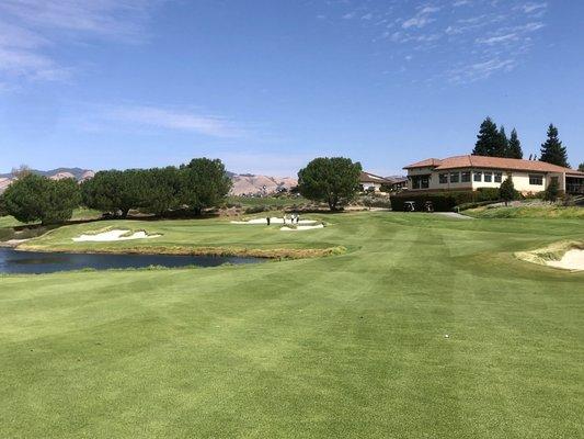 View from the 9th hole fairway. Gorgeous clubhouse.