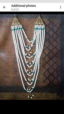 7 rows pearls bead to string