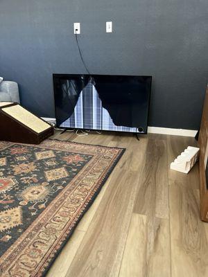 Broken TV.