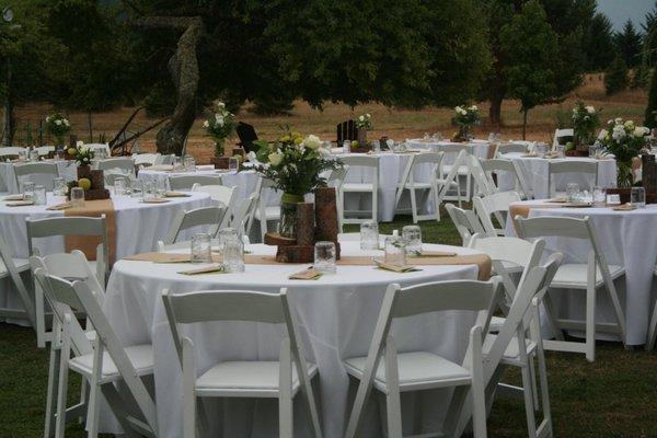 Outdoor wedding.