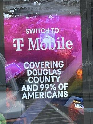 T-Mobile. Covering Douglas County and 99% of Americans.