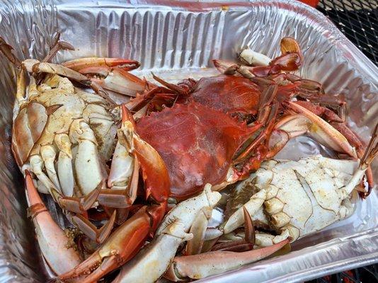 3 blue crabs for $15 plus 1 bonus crab